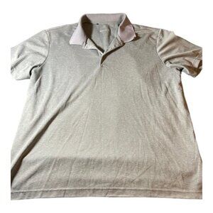 ADIDAS GRAY GOLF POLO SHIRT ATHLETIC SIZE LARGE EUC #4649